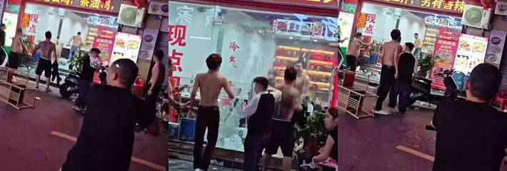 精神小伙街头耍酒疯 被警察拔枪警告 眼神瞬间清澈宛如大学生