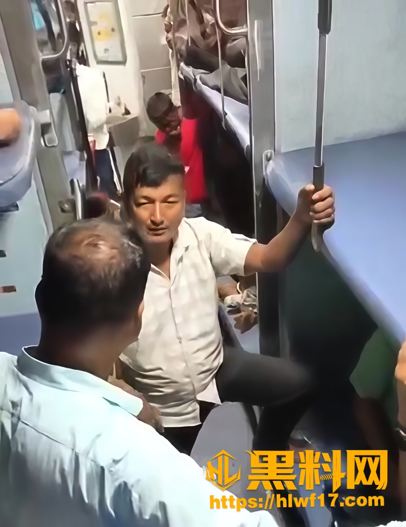 印度乘客爆揍随地小便男子2