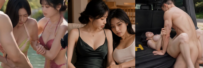 AI成人短剧 女友帮我操闺蜜 第3集 反差女友车震助攻 好闺蜜被后入猛操
