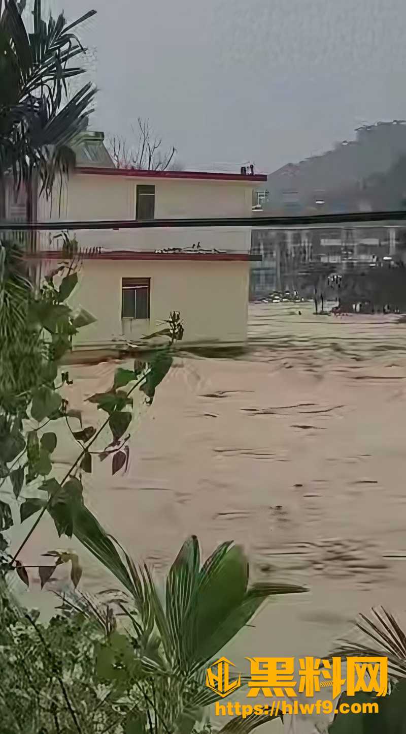 海南五指山洪水灾难现场视频1
