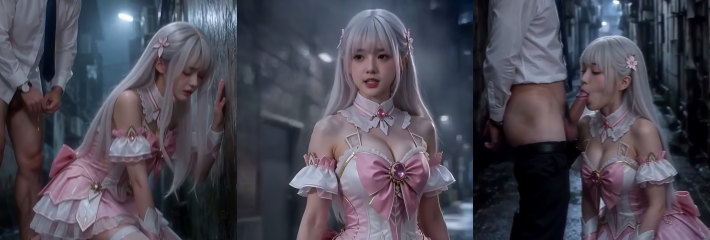 AI成人短剧 新剧首播 契约魔法少女就能不断变强 第1-2集 粉裙银发魔法少女 被契约后彻底沦陷