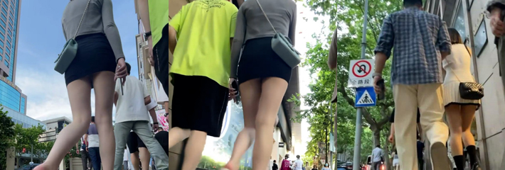 抄底大神最新街拍 小姐姐们神仙颜值反差拉满 极品辣妹街头真空上阵