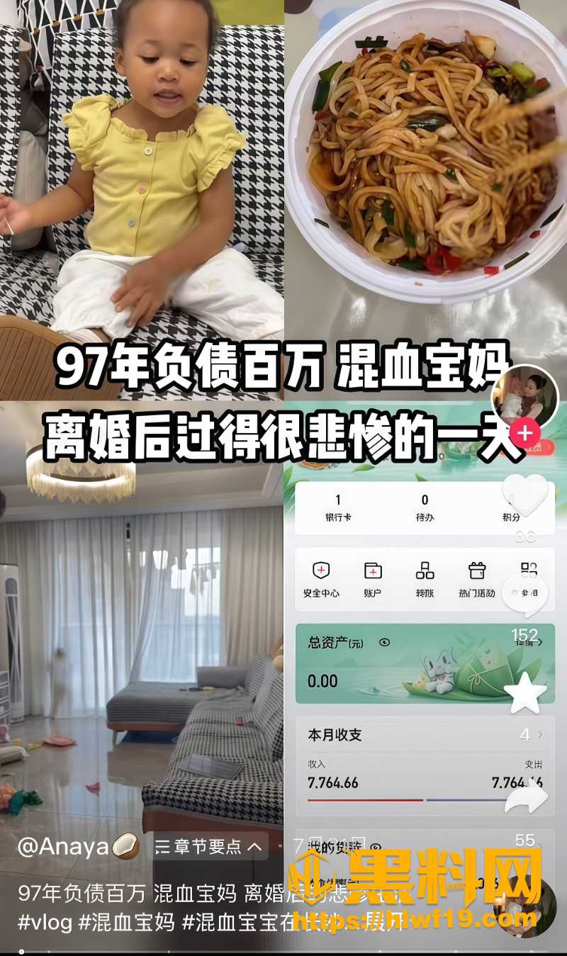 Anaya离婚带混血娃负债百万1 6