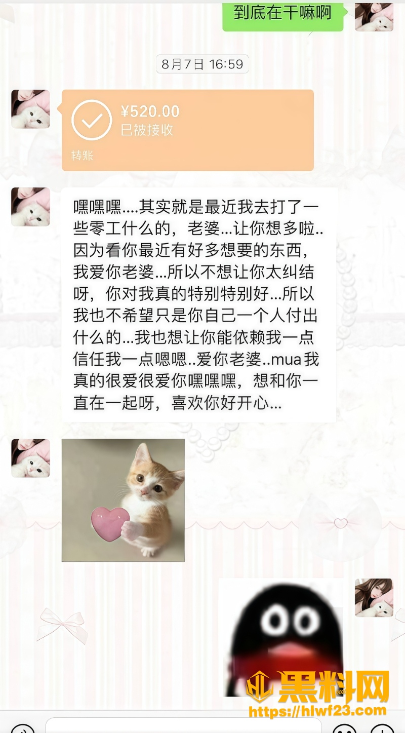 天使羊宝男友出轨亲密聊天曝光 8